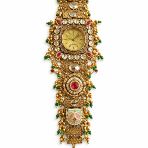 royal kashmiri viral bracelet watch for women – traditional ethnic designer stone watch | vintage kashmiri jewelry style wrist watch