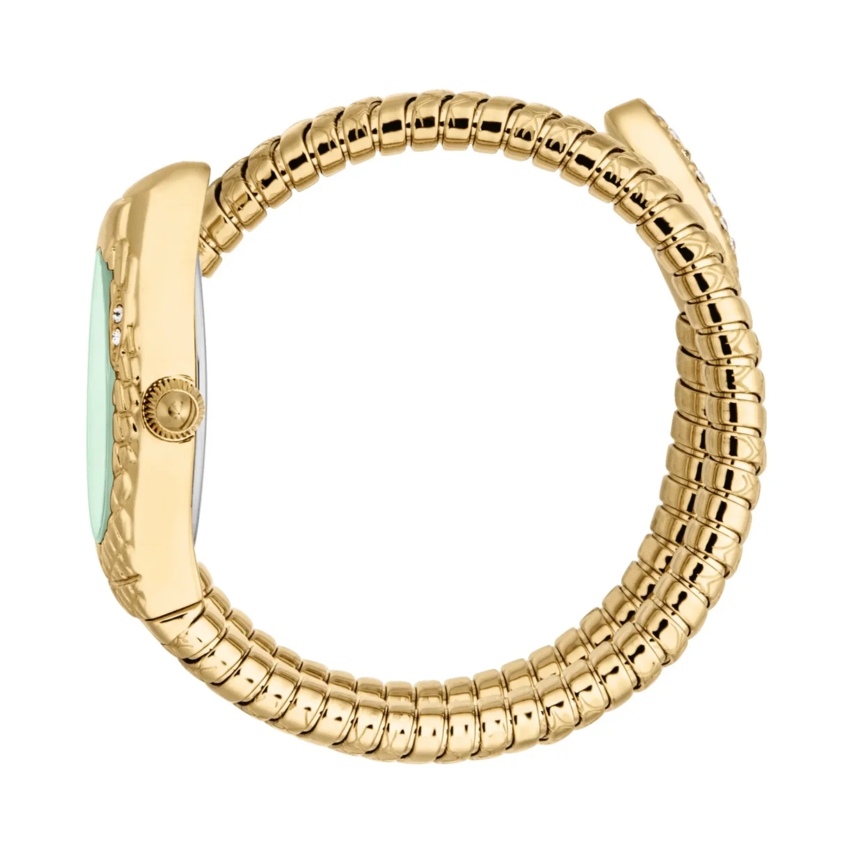 serpenti style gold bracelet watch (green dial) serpenti style gold bracelet watch (green dial)